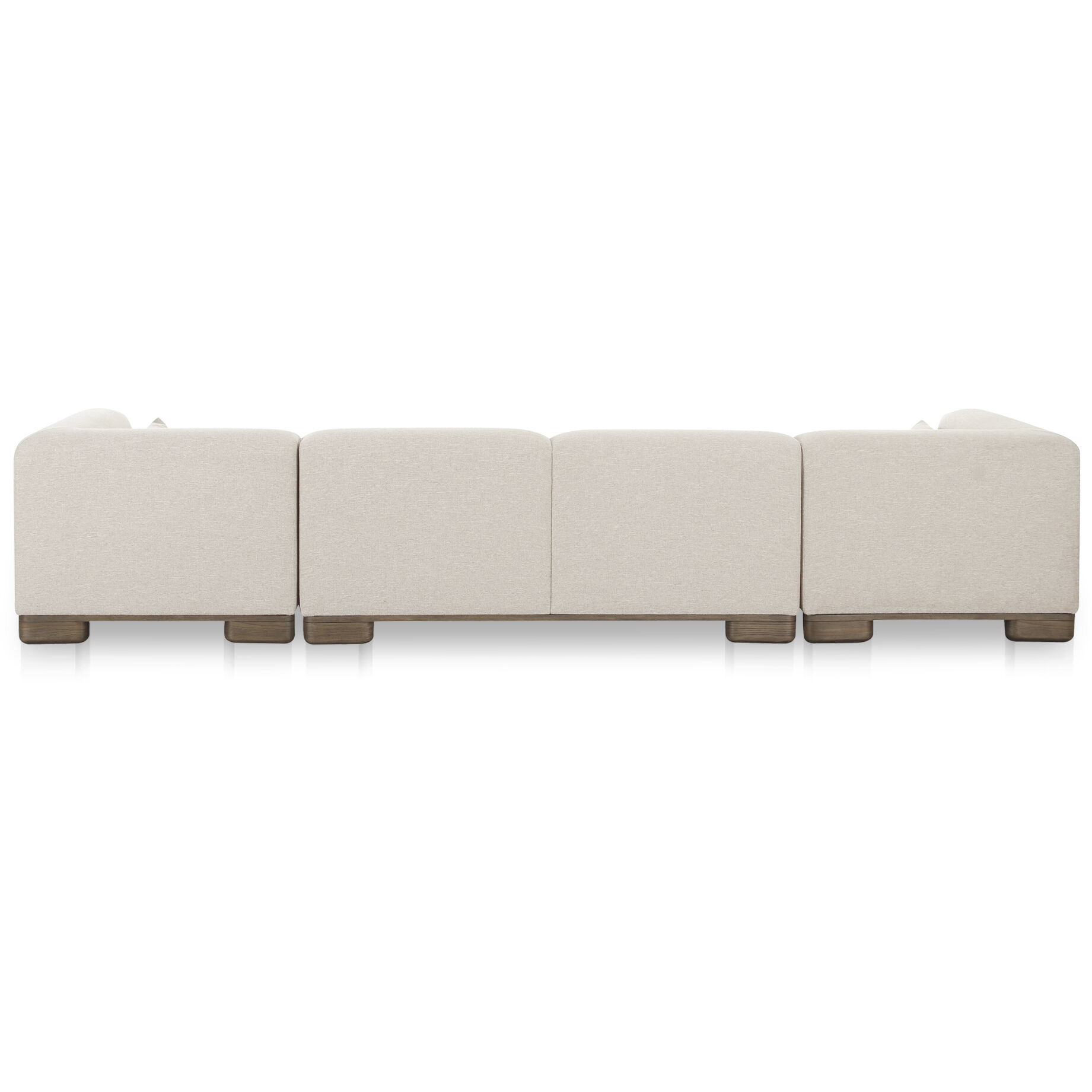 June Beige Modular Sectional, U Shaped